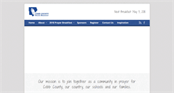 Desktop Screenshot of cobbcountyprayerbreakfast.org