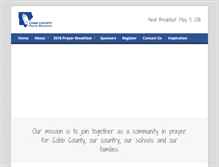 Tablet Screenshot of cobbcountyprayerbreakfast.org